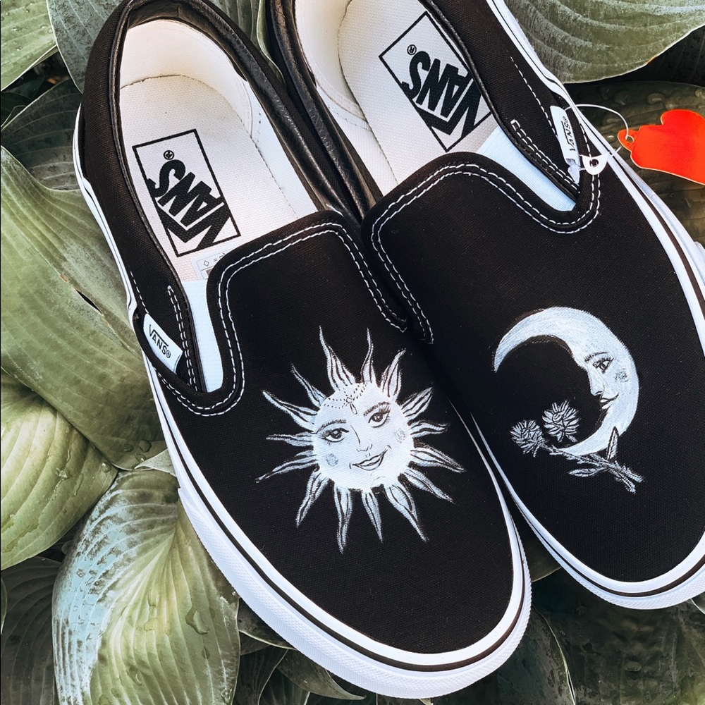 Boho handpainted vans